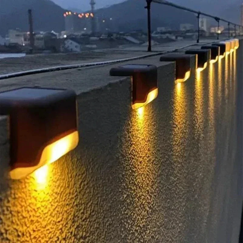 1/4/8/12/pcs Solar LED Lights Outdoor Garden Light Deck Lamp Solar Stairs Light Waterproof Solar Step Lamp Patio Garden Decor - Image 2