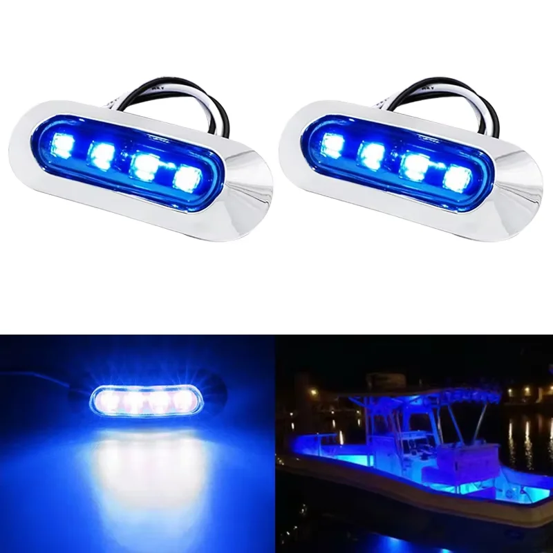 2-4Pcs 12V-24V Boat Navigation LED Boat Navigation Lights Waterproof for Marine Yacht Boat Signal Lamp - Image 7