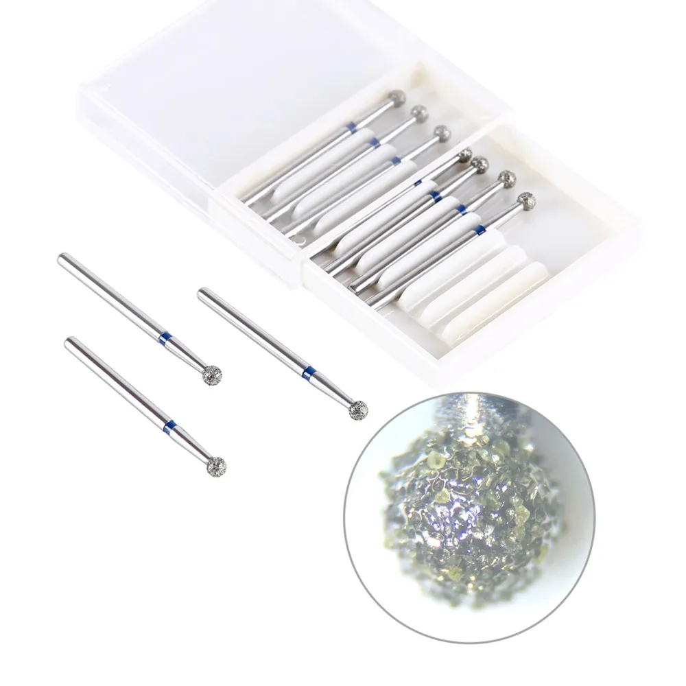 10pcs/Pack AZDENT Dental Diamond Burs Drill Ball Round Type 25mm FG 1.6mm For High Speed Handpiece 450000r/Min - Image 5