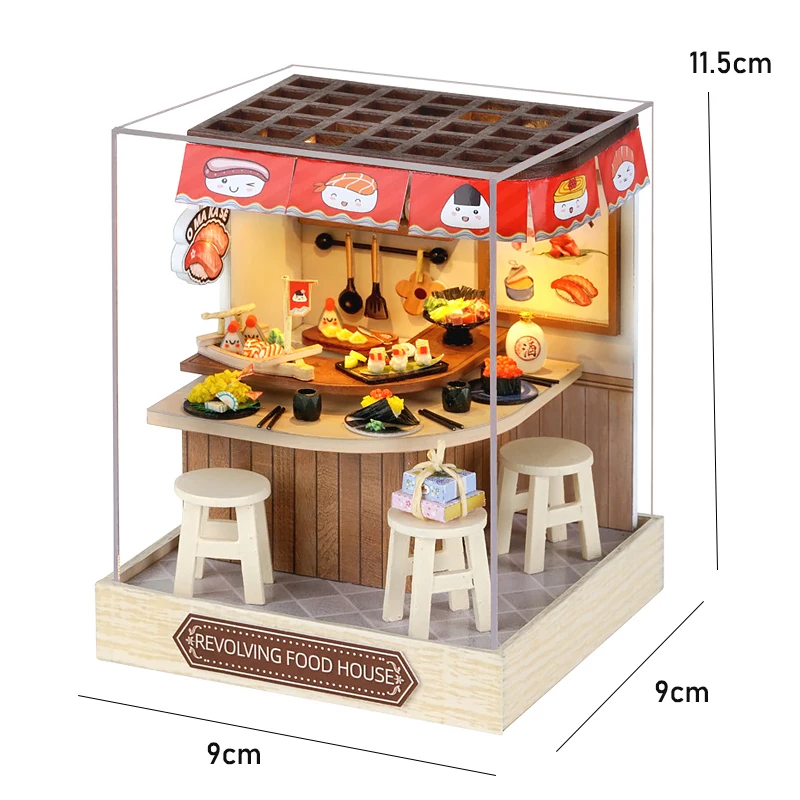 Mini Doll House DIY 3D Puzzle Assembly Building Model Toys Home Bedroom Decoration With Furniture Wooden Craft Gifts DollHouses - Image 21