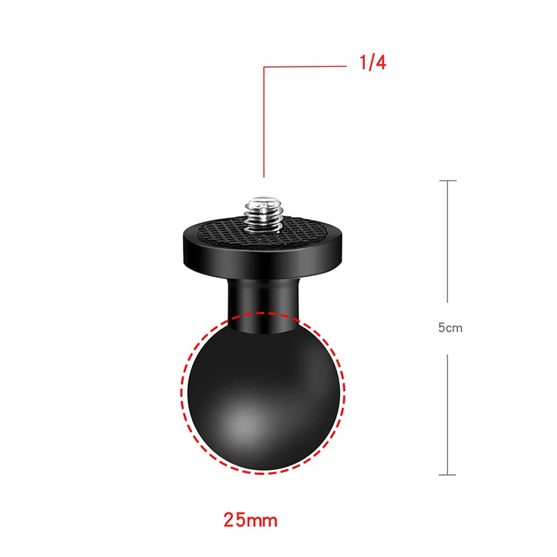 1 inch Ball Head Adapter Mount Base Motorcycle Handlebar Rearview Mirror Bracket for DJI GoPro Insta360 Action Camera Accessory - Image 11