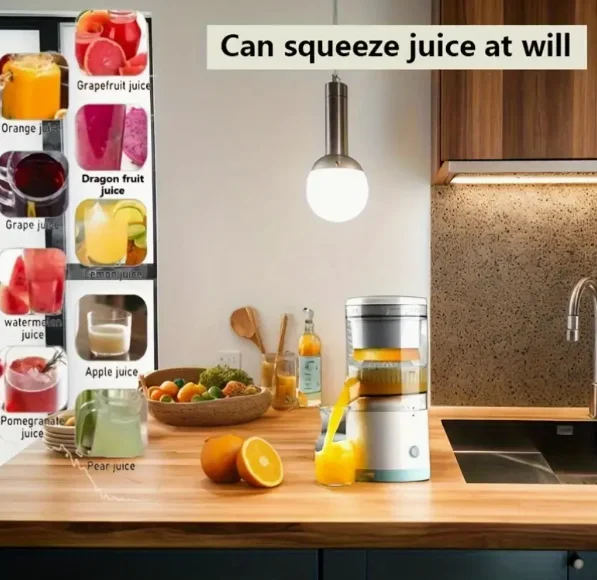 Electric juicer for separating dregs and juice Portable household+orange juice machine Fresh squeezing is super practical. - Image 2