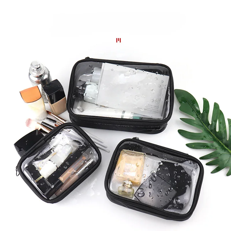 Women Makeup Bag Waterproof Clear PVC Travel Cosmetic Bags Case Travel Make Up Kit Bags for Men Toiletry Brush Organizer Pouch - Image 5