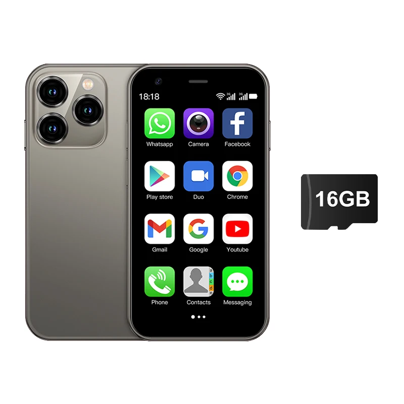 SERVO 15SE Mini Smartphone 3G WCDMA Android System WiFi Hotspot Play Store 3.0" Display Small Palm Smart Phones Dual SIM Standby - Image 14