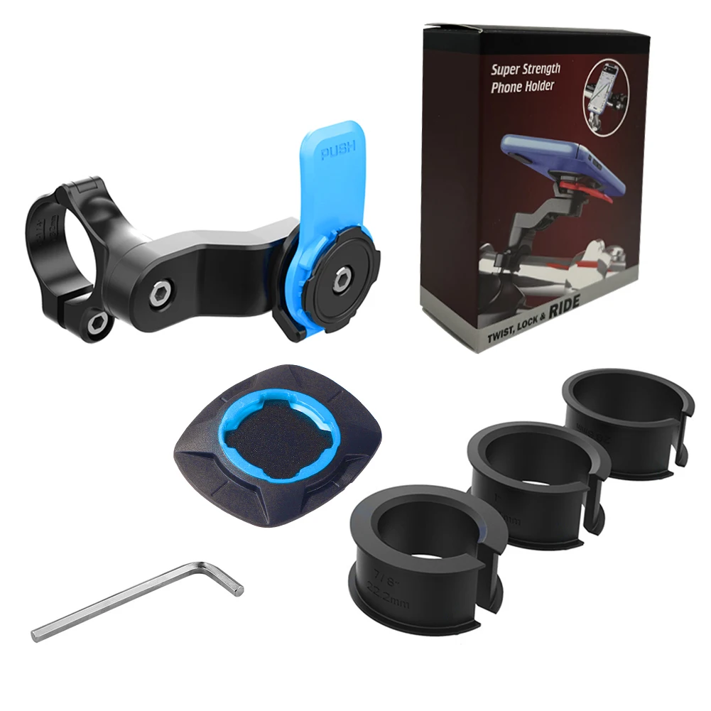 Motorcycle Bike Phone Holder Phone Bracket Vibration Damper Bike Handlebar Navigation Support for 4.7-7.2'' Phone - Image 7