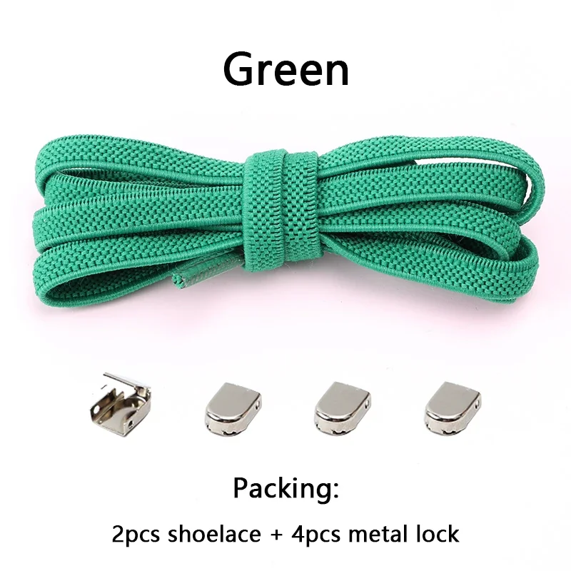 No Tie Shoe Laces Flat Elastic Shoelaces for Sneakers Tieless Shoelace Expand Shoestrings One Size Fits All Adult and Kids Shoes - Image 21