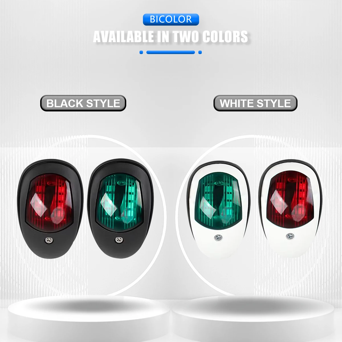 10-30V LED Navigation Light Signal Warning Waterproof Lamp Starboard Port Side Indicator For Marine Boat Yacht Truck Trailer Van - Image 2
