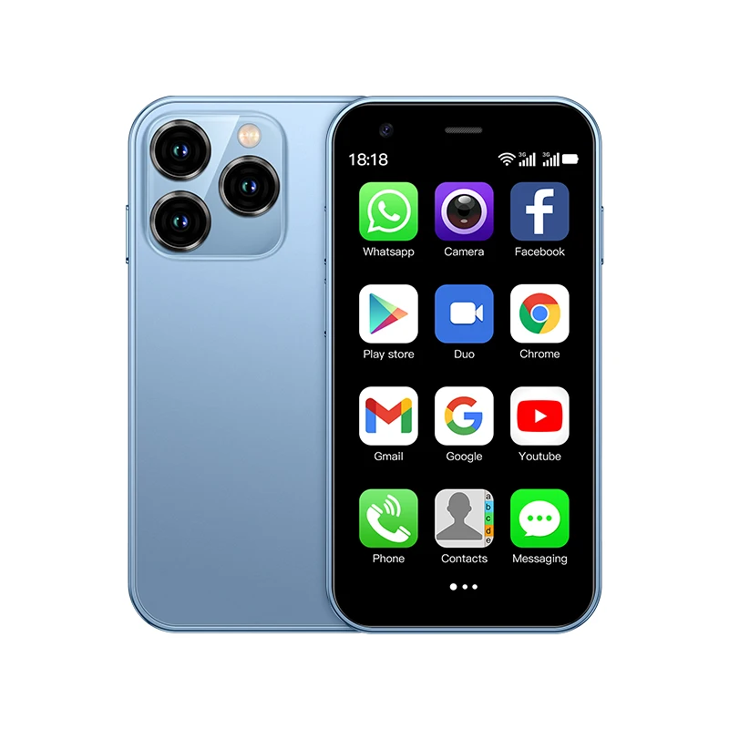SERVO 15SE Mini Smartphone 3G WCDMA Android System WiFi Hotspot Play Store 3.0" Display Small Palm Smart Phones Dual SIM Standby - Image 9