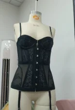 Sexy Slim Fit Corset Lace Hollow Out Sleeveless Strapless Top Lace Up Slim Fit Tops 2026 Summer Women Street Trendy Vest - Image 7