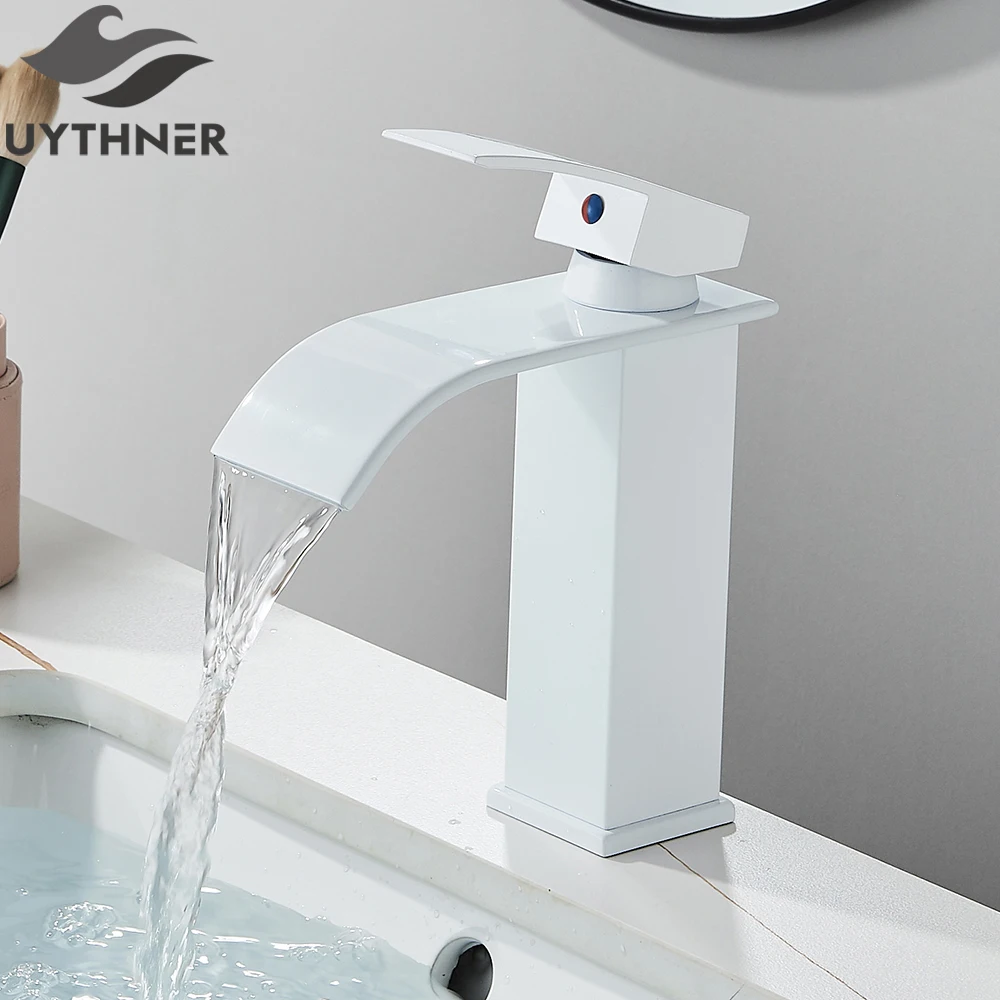 Brushed Golden Basin Faucets Elegant Waterfall Bathroom Sink Faucet Single Lever Hole Deck Mount Brass Mixer Taps - Image 19