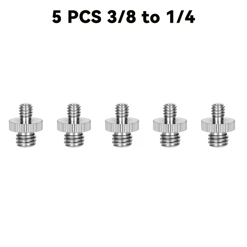 1/4 Inch to 1/4 3/8 Inch Male Camera Screw Mount Adapter Tripod Screw Adapter Female Thread for Camera Tripod Monopod Ring Light - Image 7