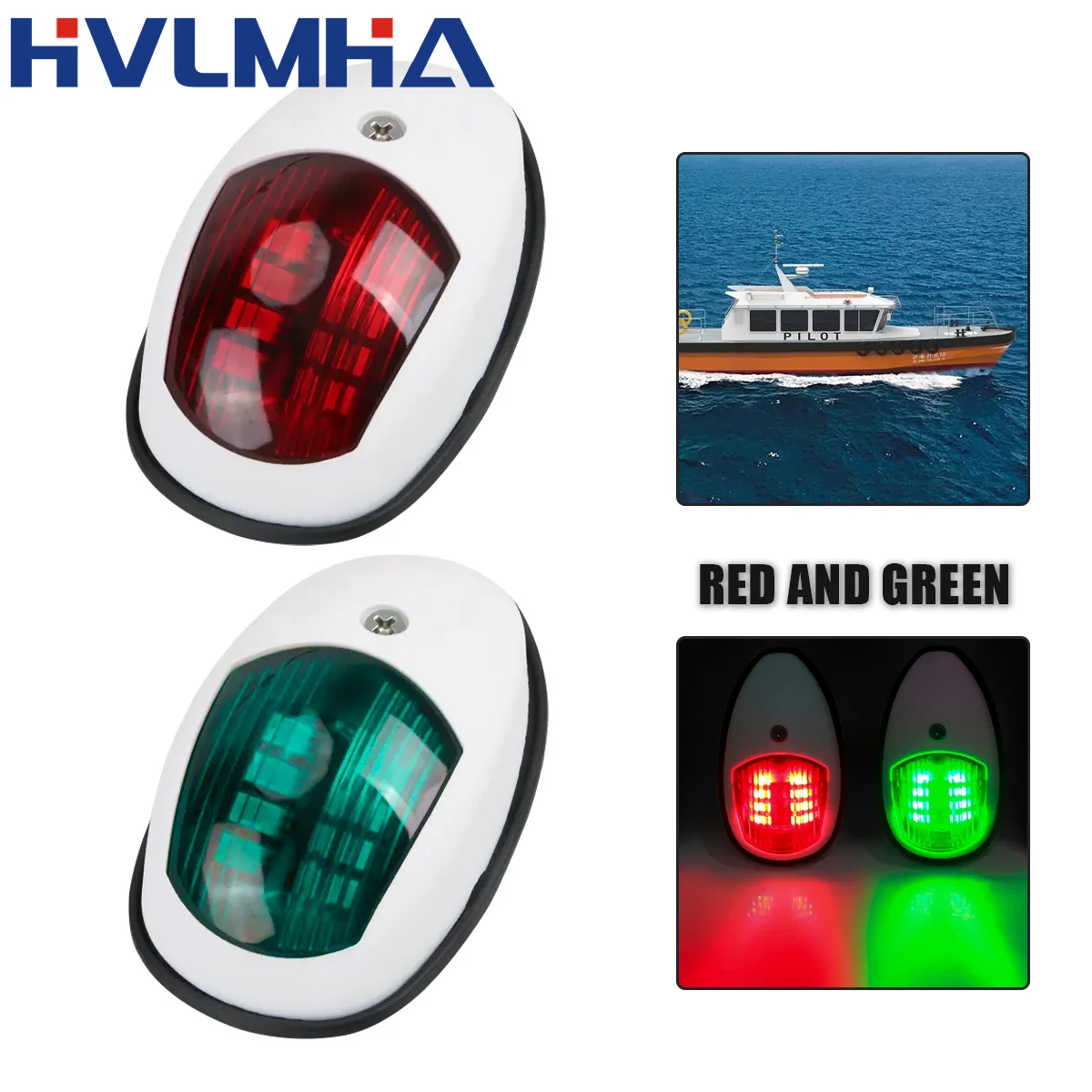 10-30V LED Navigation Light Signal Warning Waterproof Lamp Starboard Port Side Indicator For Marine Boat Yacht Truck Trailer Van - Image 8