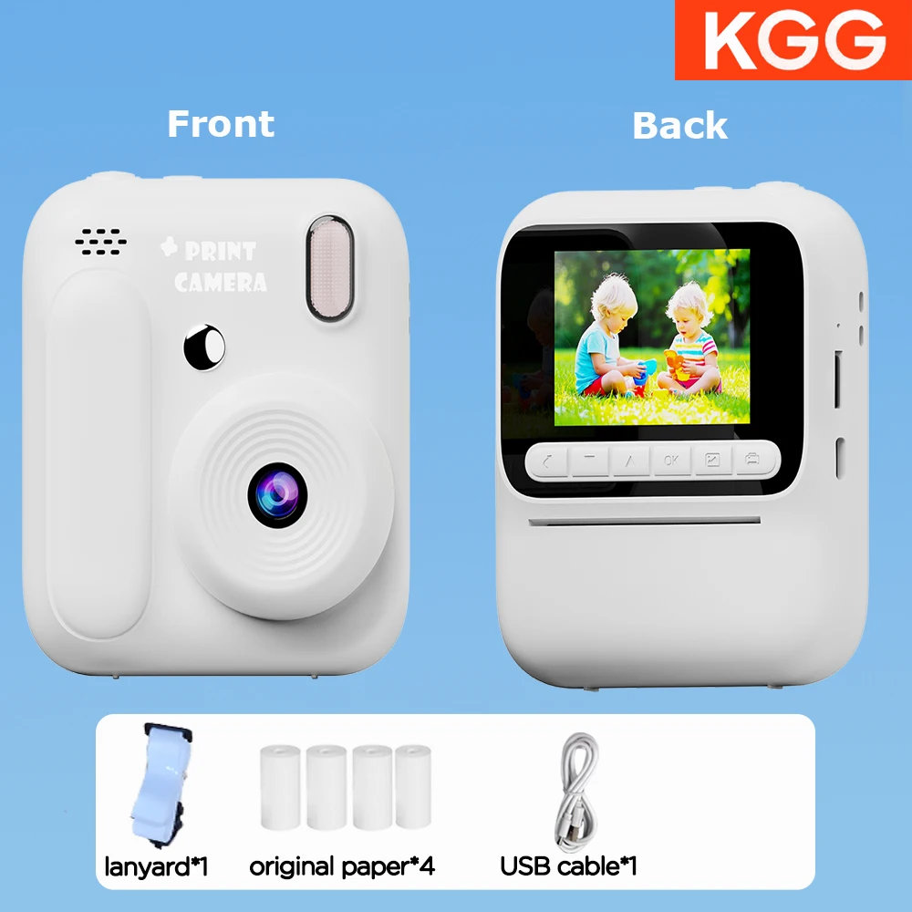 Color Printing Camera Kids Instant Camera 32GB 1080P Thermal Print Digital Camera Print Photo Video Games Music Children Gift - Image 12