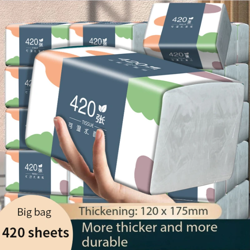 10 Packs Wholesale Eco Friendly Portable No Fluorescent Virgin Wooden Pulp Tissue Soft Comfortable 5 Ply Facial Tissue Paper - Image 6