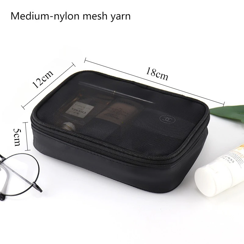Women Makeup Bag Waterproof Clear PVC Travel Cosmetic Bags Case Travel Make Up Kit Bags for Men Toiletry Brush Organizer Pouch - Image 9