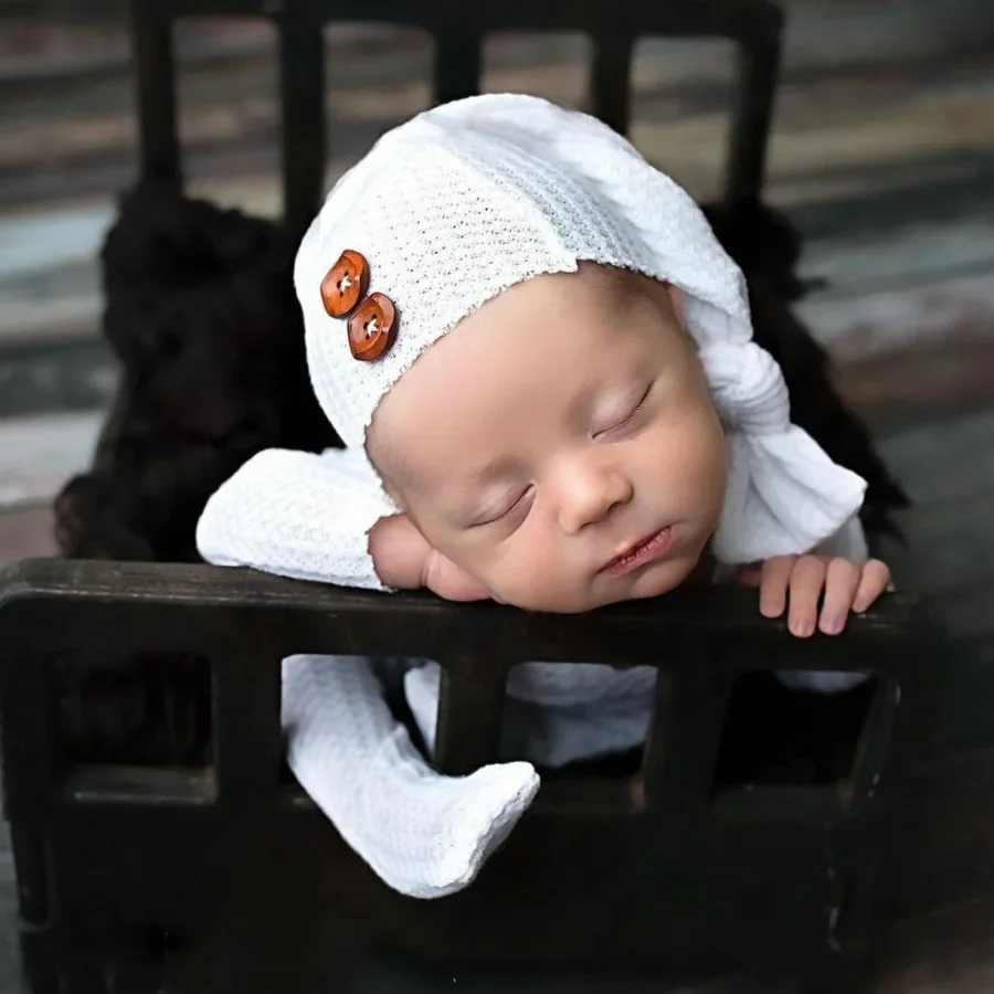 Newborn Photography Props Baby Romper Bodysuits Outfit Photography Studio Shoot Newborn Photo Outfits - Image 5