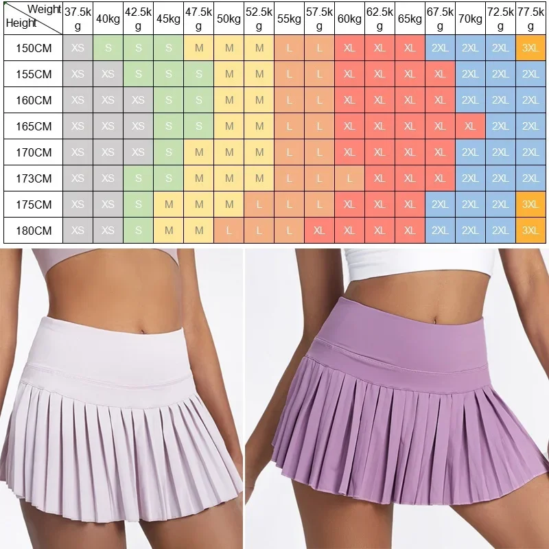 Cloud Rise Pocket Tennis Skirts Gym Golf Running Pleated Pantskirt Plus Size SEXY Women XS-XXL Sports Fitness High Waist Skort - Image 6