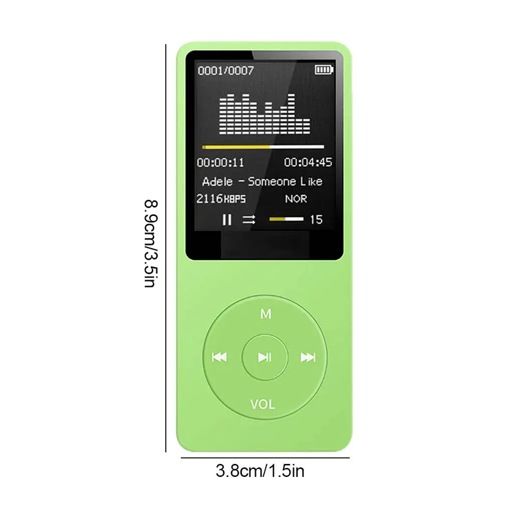 Bluetooth-compatible Mp3 Music Player Lossless Portable Fm Radio External Ultra-thin Student Sports Walkman Mp3 Player Recorder - Image 8