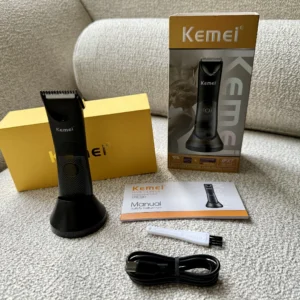 Kemei KM-1838 Groin Area Hair Trimmer Lawn Mower Ceramic Blade Waterproof Wet Dry Clippers Pubic Armpit Body Hair Hygiene Razor