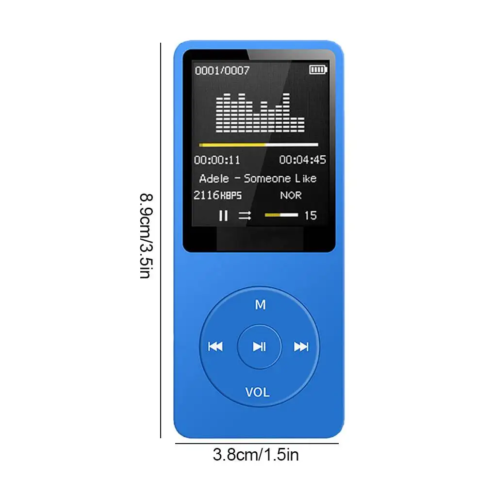 Bluetooth-compatible Mp3 Music Player Lossless Portable Fm Radio External Ultra-thin Student Sports Walkman Mp3 Player Recorder - Image 11