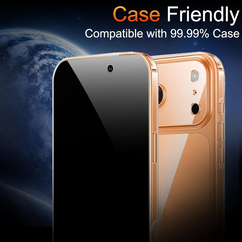 NNBILI Privacy Screen Protector For iPhone 17 Pro Max Anti-Spy Glass For iPhone 16 15 14 13 12 11 Pro Max Privacy Film iPhone 17 - Image 4