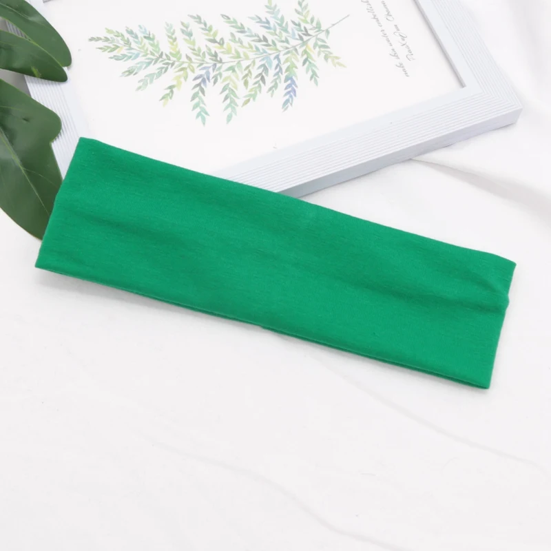 Elastic Cotton HairBand Fashion Headbands for Women Men Solid Running Fitness Yoga Hair Bands Stretch Makeup Hair Accessories - Image 22