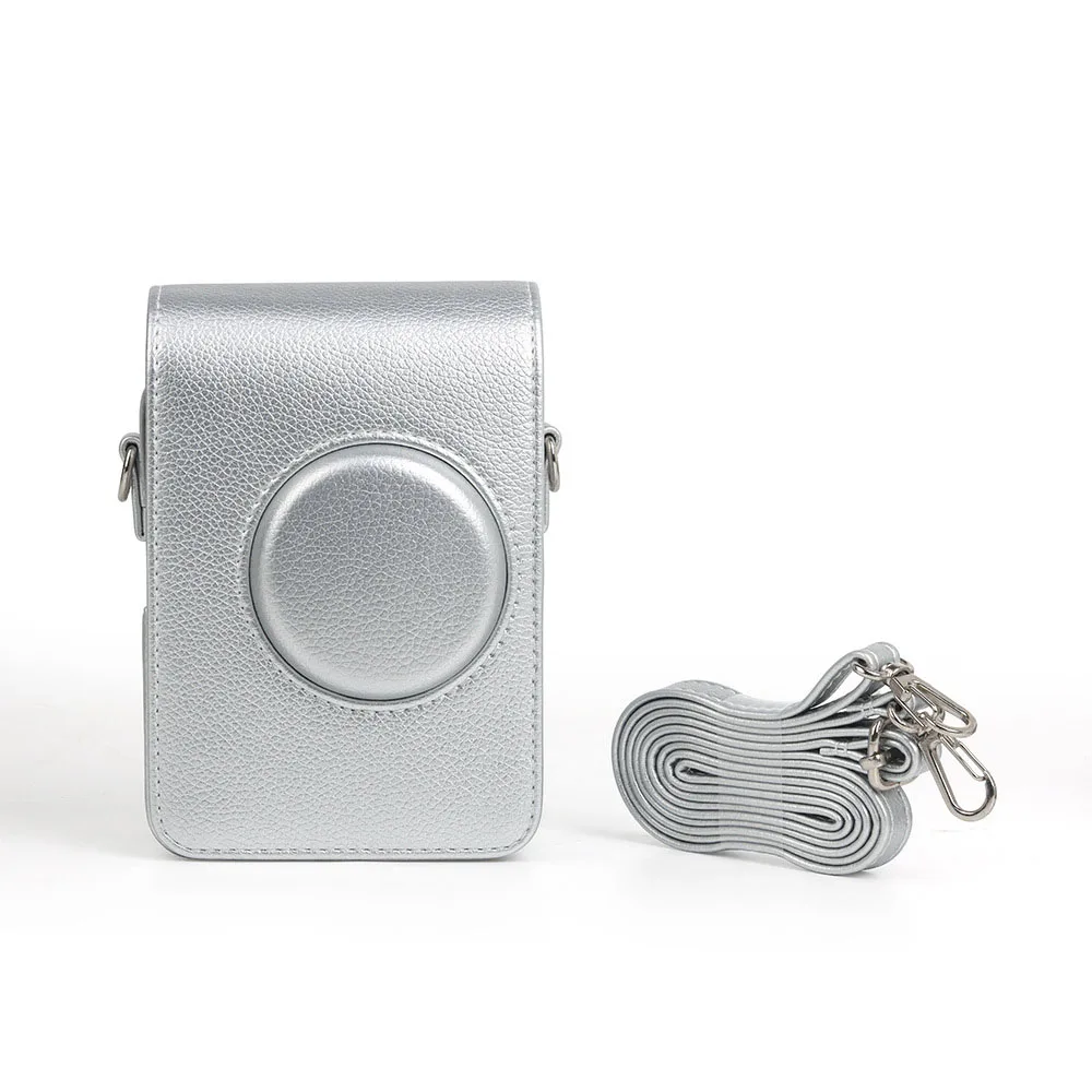Camera Bag For Fujifilm Instax Mini EVO Instant Film Camera Case PU Leather Soft Silicone Cover Bag with Shoulder Strap - Image 7