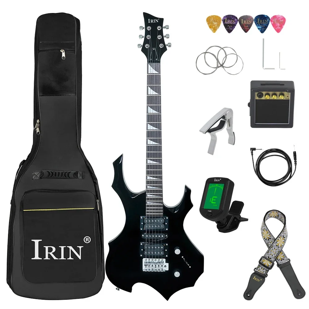 IRIN 6 Strings Electric Guitar 24 Frets Maple Body Electric Guitarra Set with Bag Amp Tuner Strap Picks Guitar Mini Accessories - Image 8