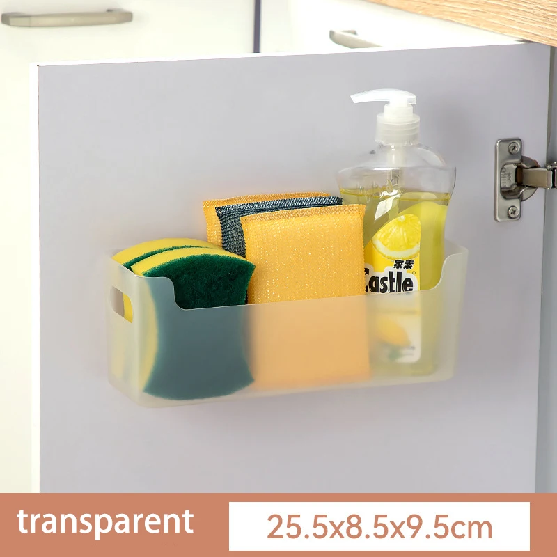Non Perforated Cling Film Rack Inside Cabinet Wall Shelf Shelves Spice Rack Dish Drying Rack Cabinet Door Organiser For Kitchen - Image 17