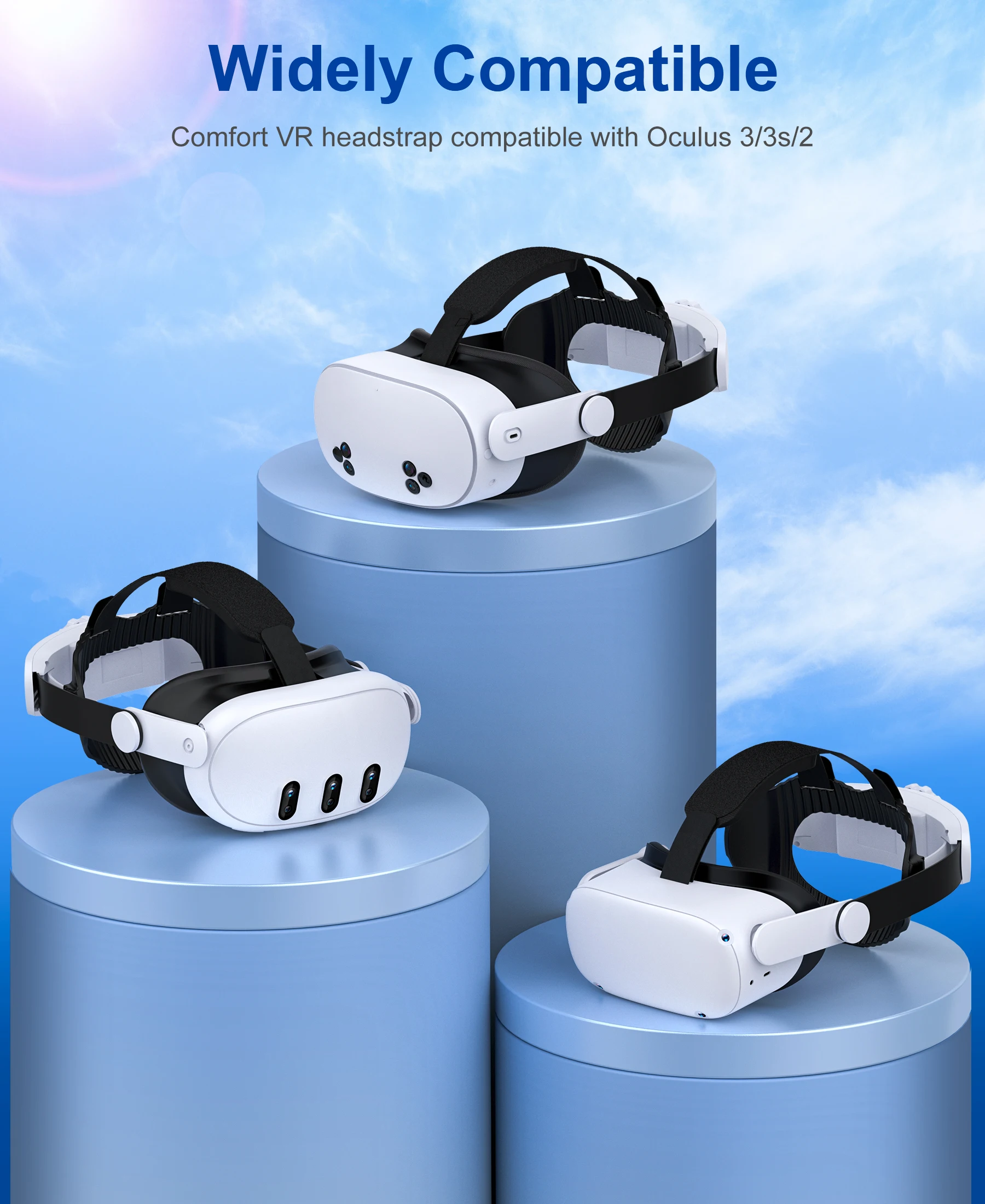 BEBONCOOL 8000mAh MV1000 Head Strap For Meta Quest 3S/Quest 3/Quest 2 Battery Head Strap Compatible for Oculus Head Strap - Image 3