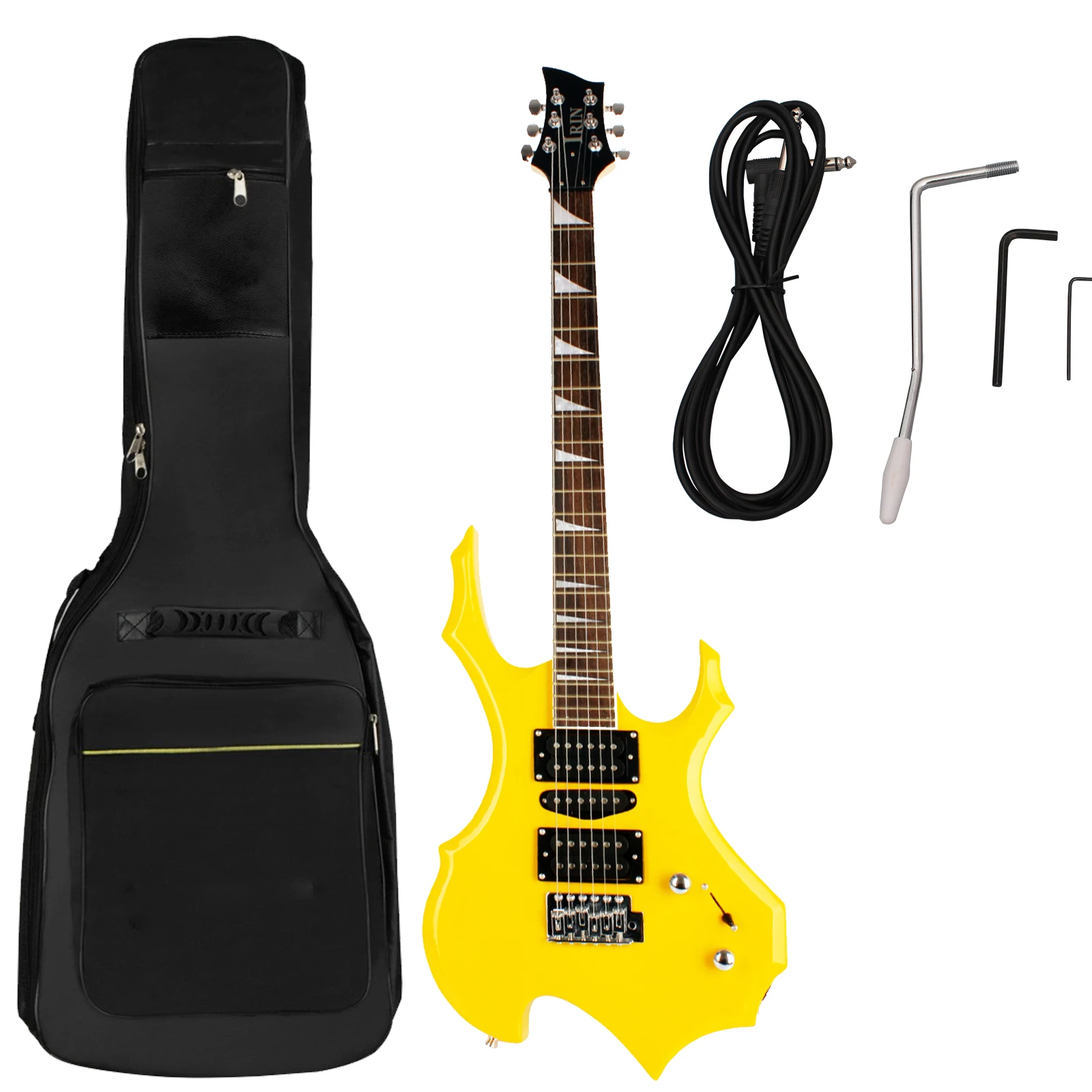 IRIN Electric Guitar 24 Frets 6 Strings Maple Body Multi-color Electric Guitar Guitarra with Bag Wrench Set Guitar Accessories - Image 10