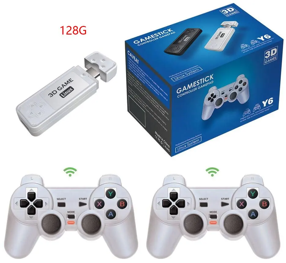Y6 Retro Game Console 4K 60fps HDMI Output Low Latency GD10 TV Game Stick Dual Handle Portable Home Game Console Kid Gift - Image 8