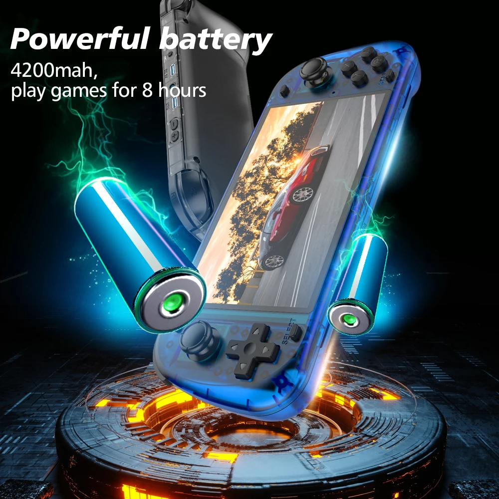 5.1inch Game Console R50S 128G IPS Screen Video Game Consoles Wifi Two-player Online Gaming Pocket R36S Upgraded Consolas - Image 5