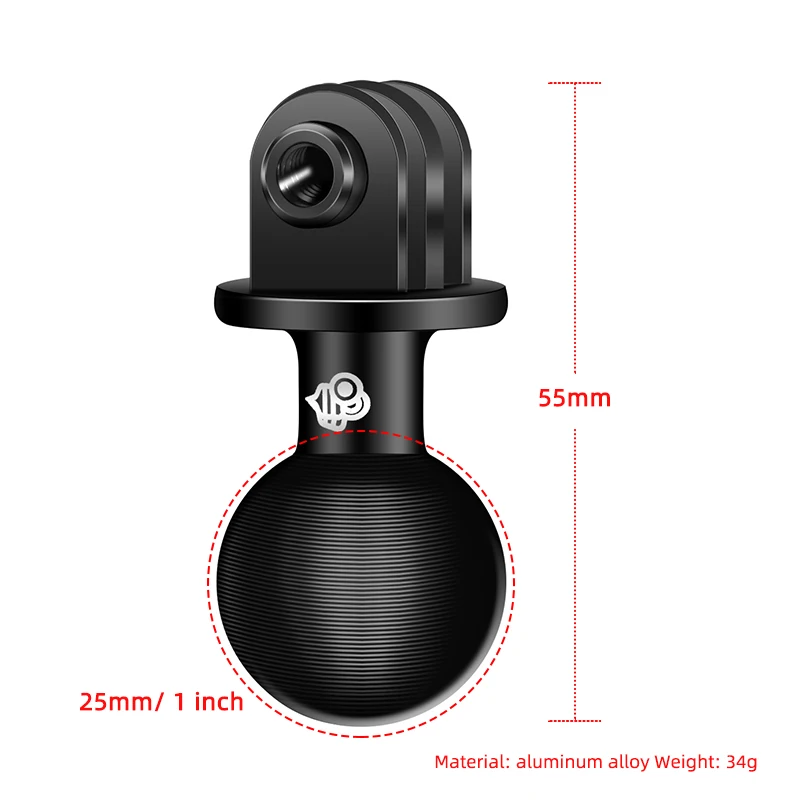 1 inch Ball Head Adapter Mount Base Motorcycle Handlebar Rearview Mirror Bracket for DJI GoPro Insta360 Action Camera Accessory - Image 12
