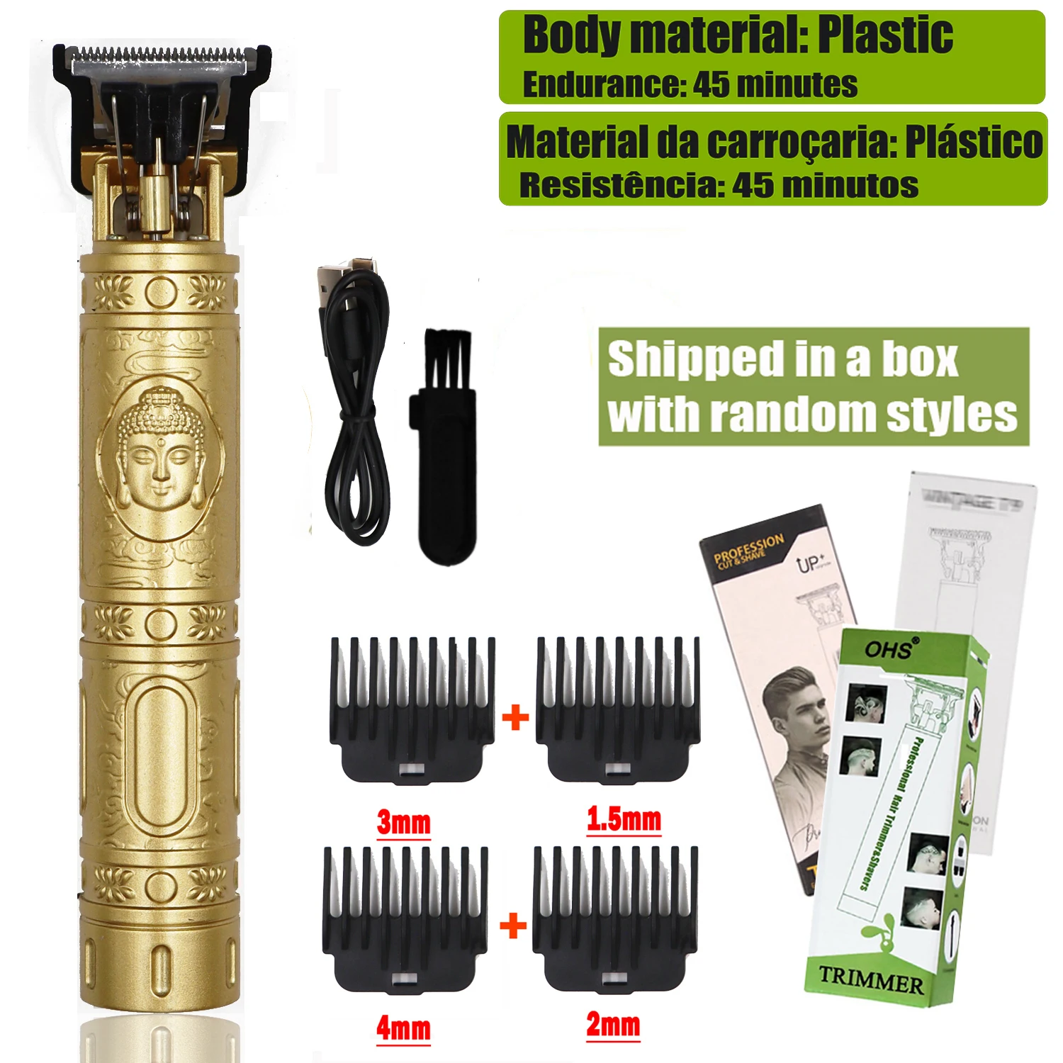 Vintage T9 Hair Clipper Beard Shaving Body Hair Trimmer Clippers Electric Men Haircut Machine 0mm Barber Shaver - Image 11