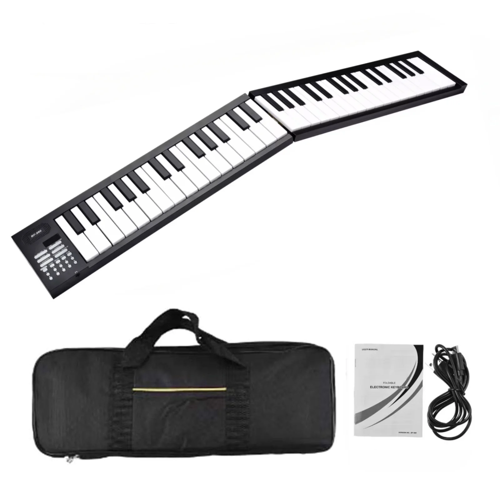 Miwayer 61 Keys Foldable Electronic Piano Keyboard for Beginners, Built-in Rechargeable Battery,25 Demo Songs,16Tones&100Rhythms - Image 8