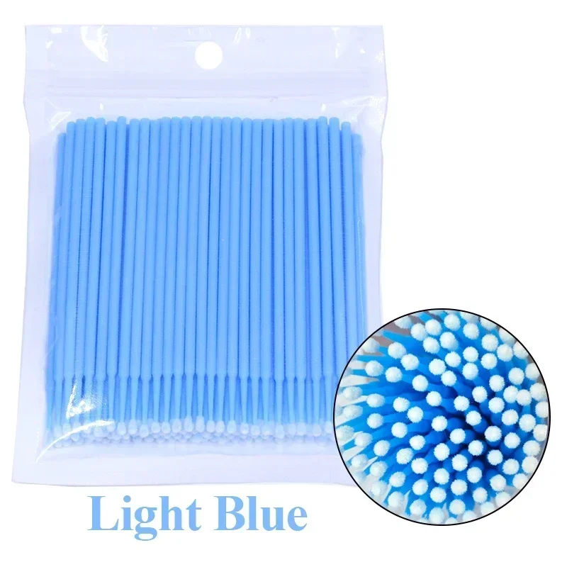 Cleaning Micro Cotton Brush Lash Extension 100Pcs Eyelash Swab Individual Eyelashes Microbrush Beauty Makeup Clean Remover Tools - Image 7
