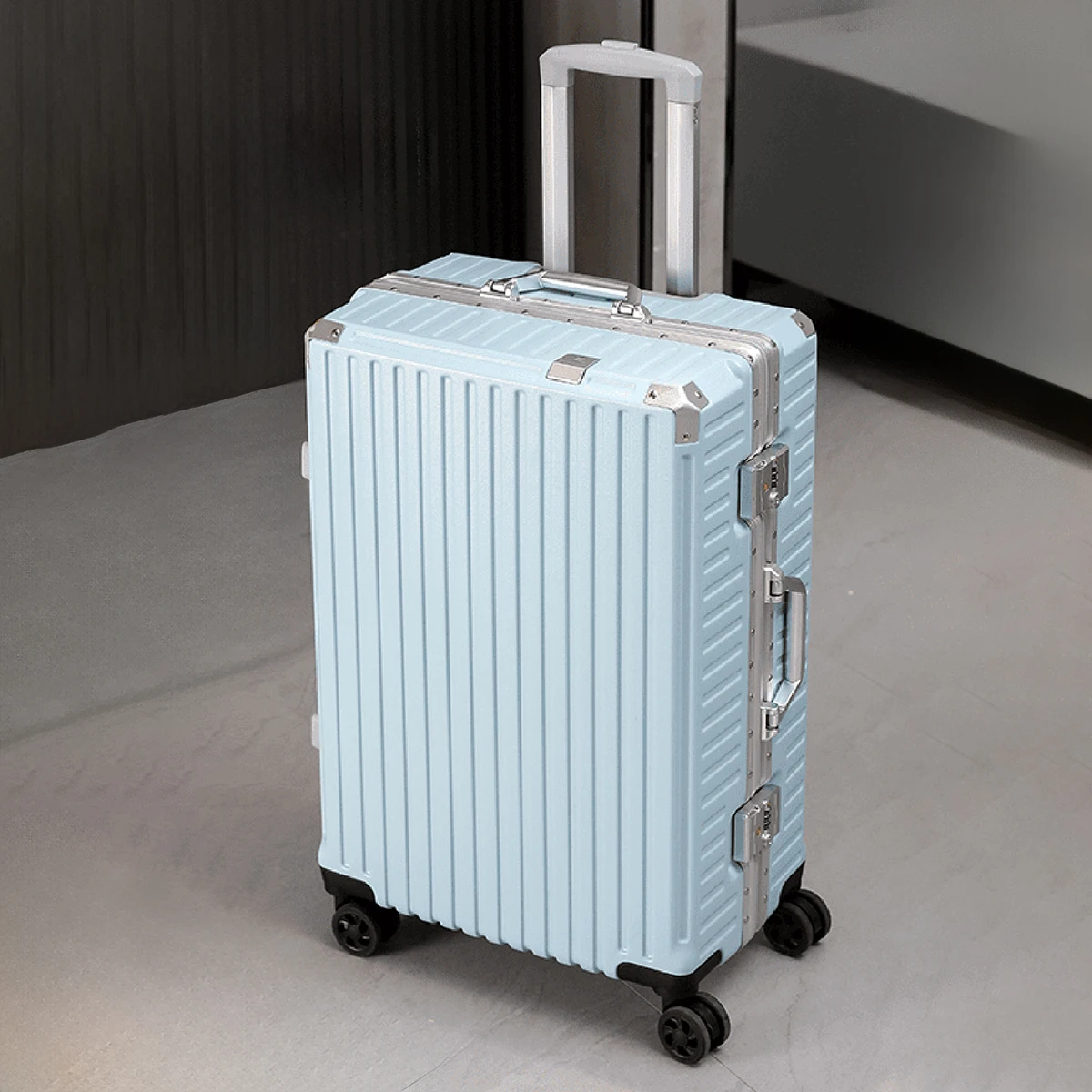 Trolley Luggage 20 24 26 28" Aluminum Frame Rolling Luggage Case USB Travel Suitcase on Wheels Combination Lock Carry on Luggage - Image 21