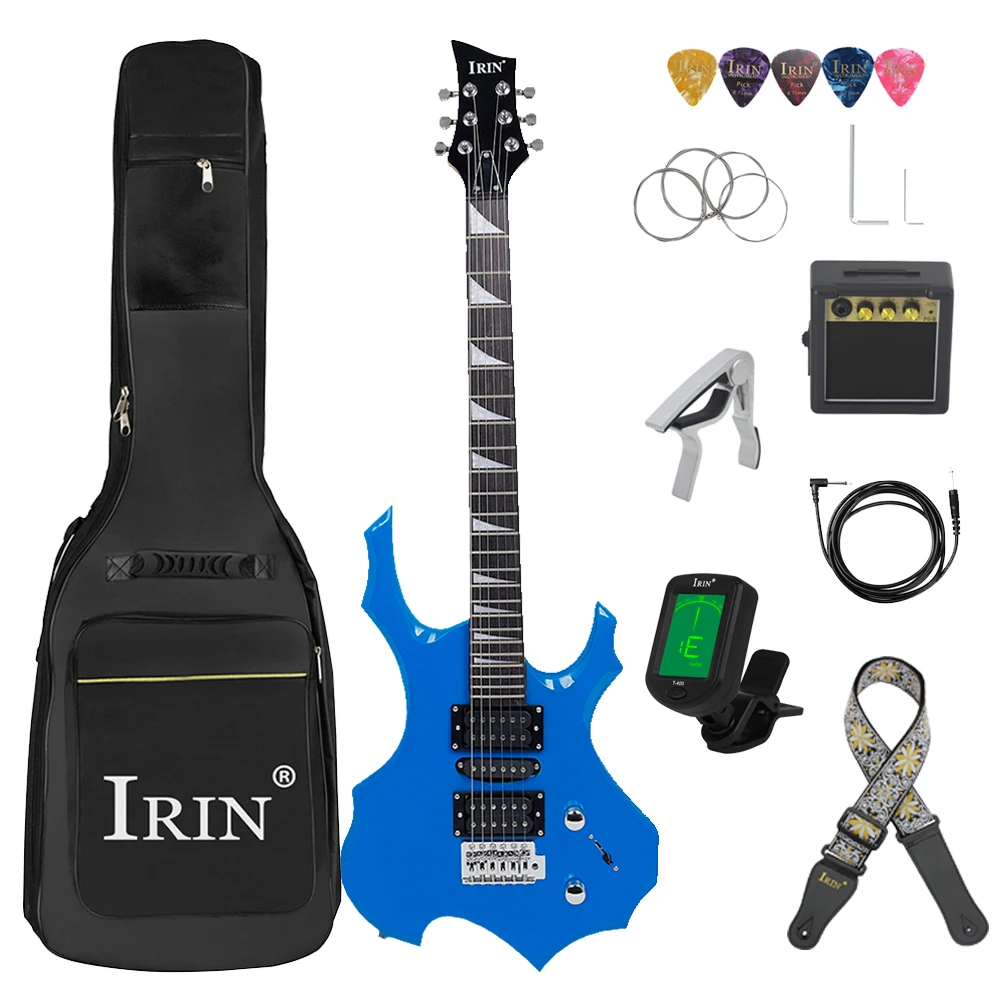 IRIN 6 Strings Electric Guitar 24 Frets Maple Body Electric Guitarra Set with Bag Amp Tuner Strap Picks Guitar Mini Accessories - Image 13