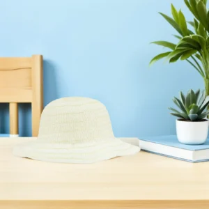 12Pcs Hand Painted Straw Farmer Hats Blank for Kids DIY Craft Party Sun Beach Girls Creative Art Supplies