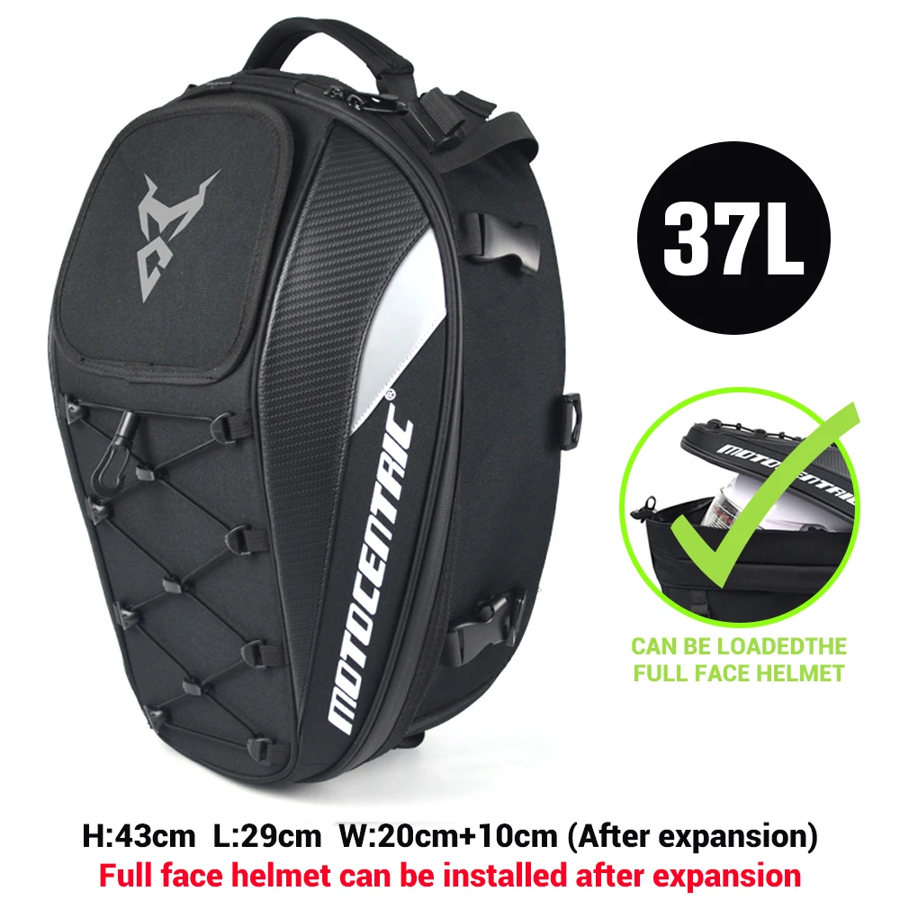 Motocentric Waterproof Motorcycle Tail Bag Multifunction Motorcycle Rear Seat Bag High Capacity Motorcycle Bag Rider Backpack - Image 12