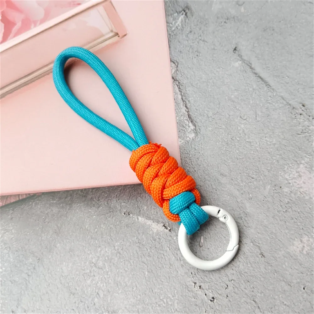 Colorful Braided Lanyard Keychain Unisex Anti-Lost Wrist Strap Paracord With Key Ring For Phone Camera U Disk Bottle Accessories - Image 20