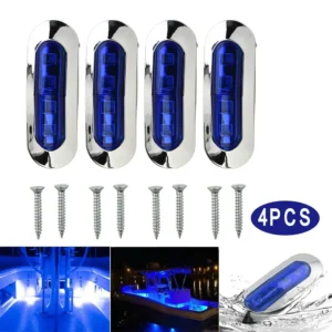 2-4Pcs 12V-24V Boat Navigation LED Boat Navigation Lights Waterproof for Marine Yacht Boat Signal Lamp