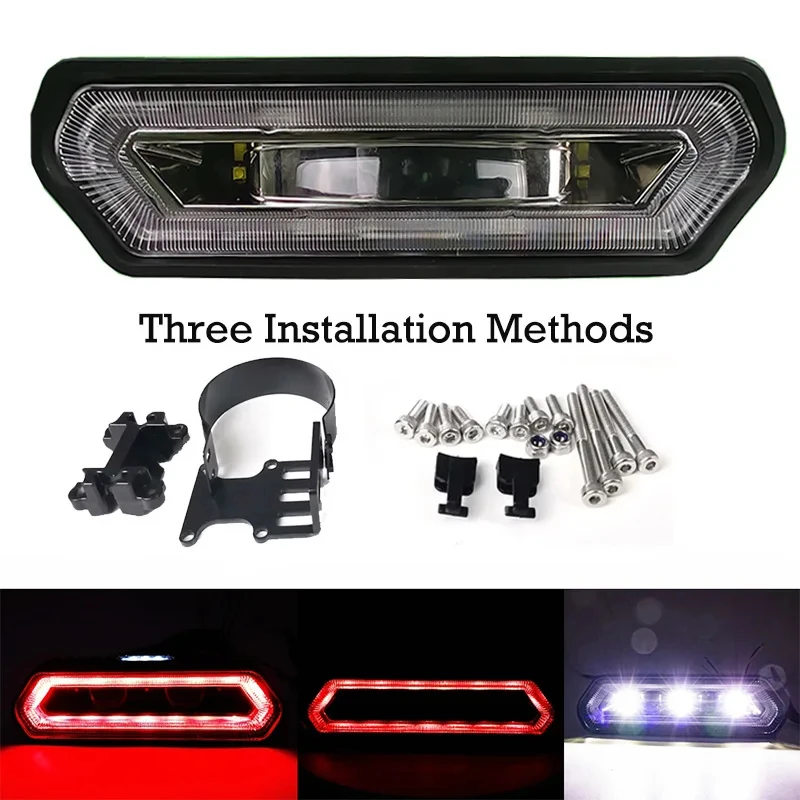 Three Colors UTV Brake Stop Lamp Car ATV Red Brake Tail Light chase For Can Am Maverick X3 Commander For Polaris RZR 1000 800 - Image 7
