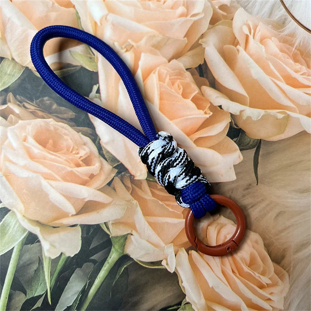 Colorful Braided Lanyard Keychain Unisex Anti-Lost Wrist Strap Paracord With Key Ring For Phone Camera U Disk Bottle Accessories - Image 9