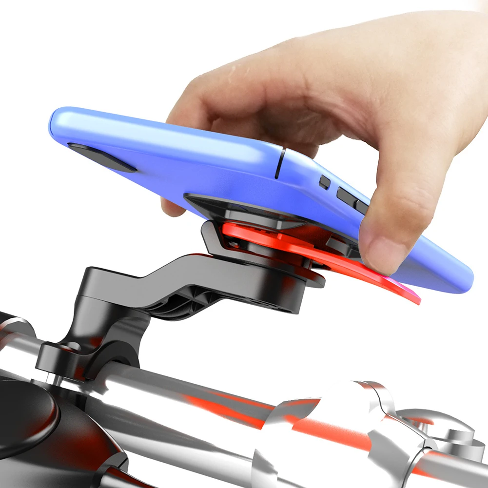 Motorcycle Bike Phone Holder Phone Bracket Vibration Damper Bike Handlebar Navigation Support for 4.7-7.2'' Phone - Image 3