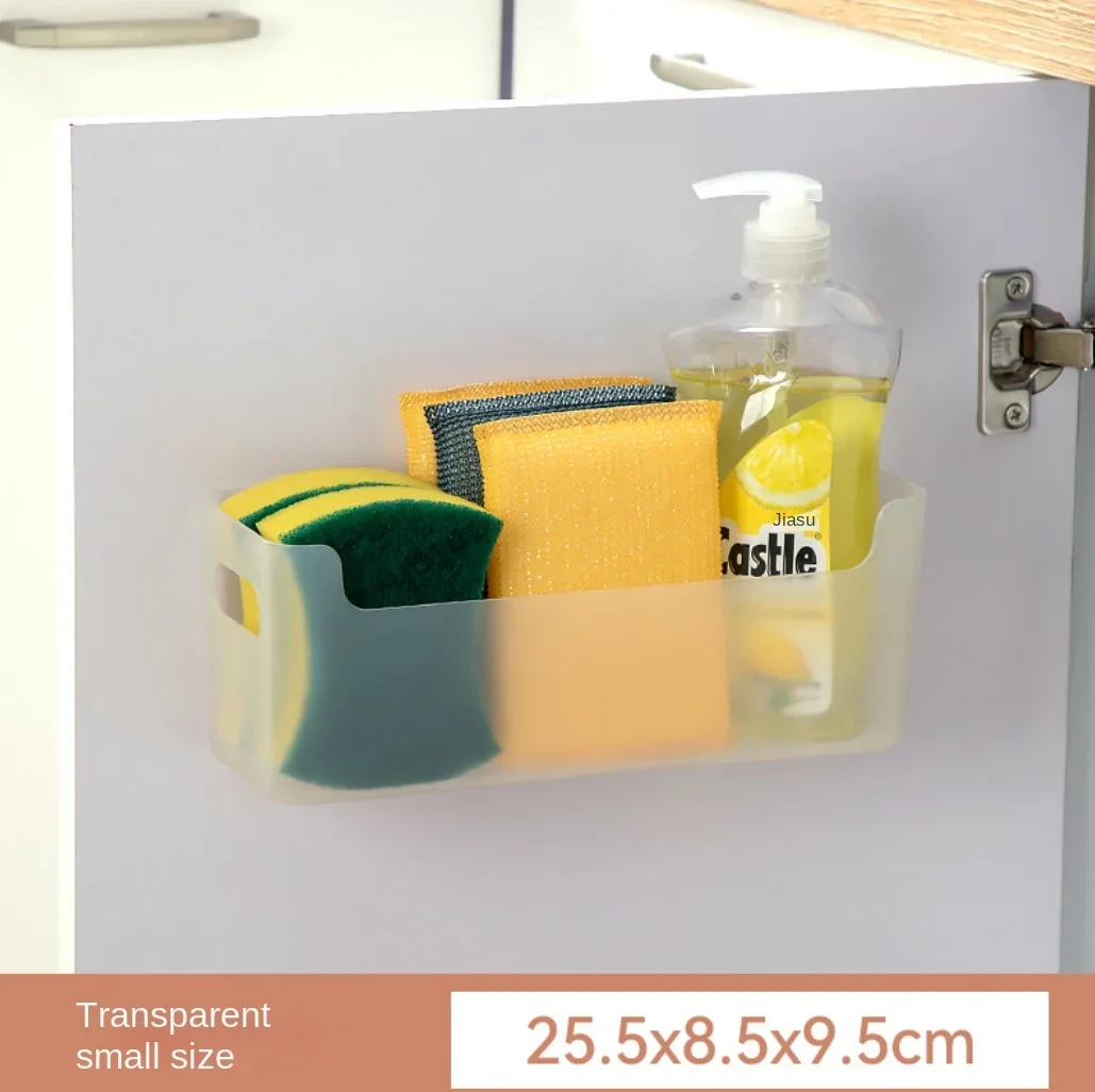 Non Perforated Cling Film Rack Inside Cabinet Wall Shelf Shelves Spice Rack Dish Drying Rack Cabinet Door Organiser for Kitchen - Image 8