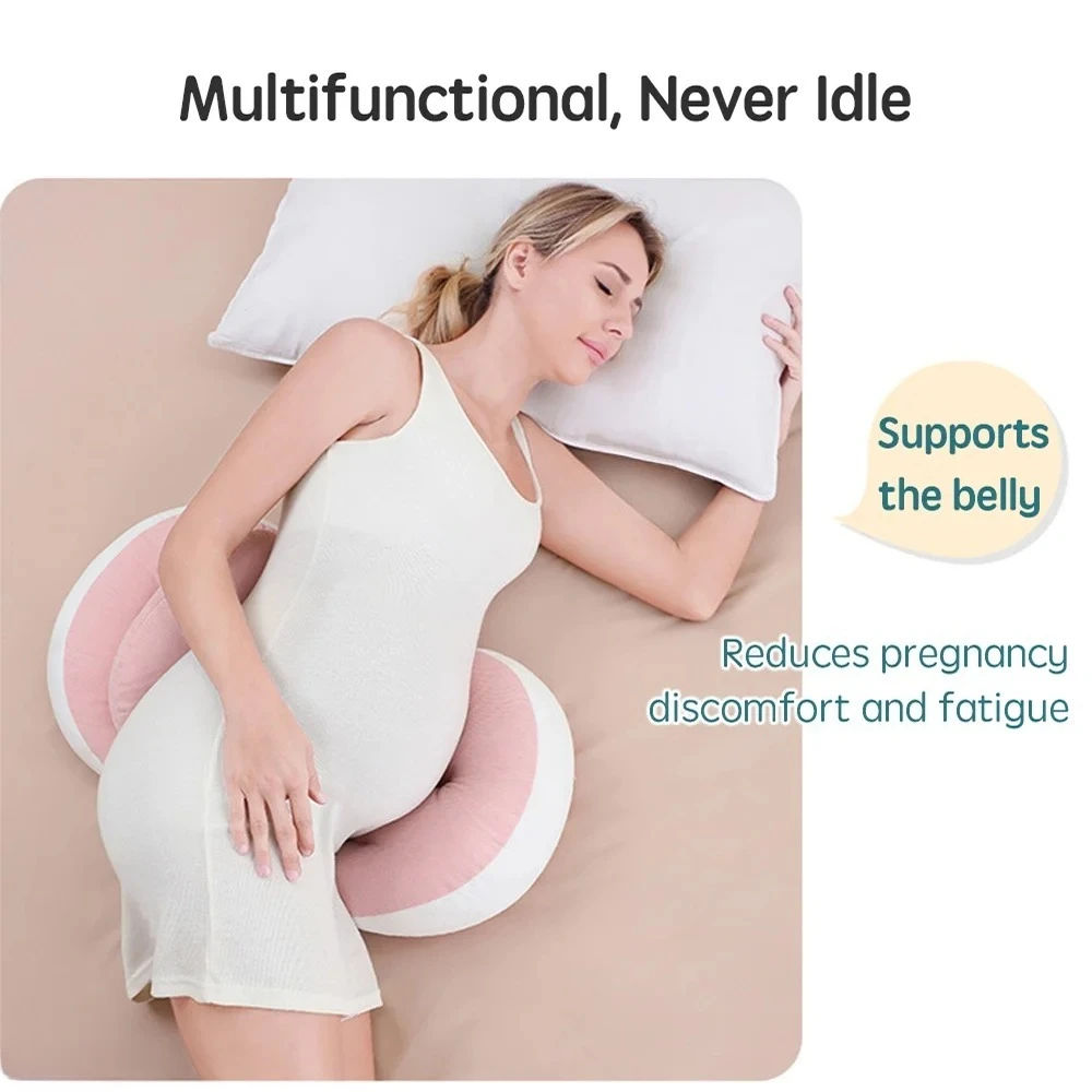 Pregnancy Pillow with 1pc Free An Auxiliary Pillow Cotton Waist Support Pillow for Pregnant Women Sleeping Body Pillow - Image 3