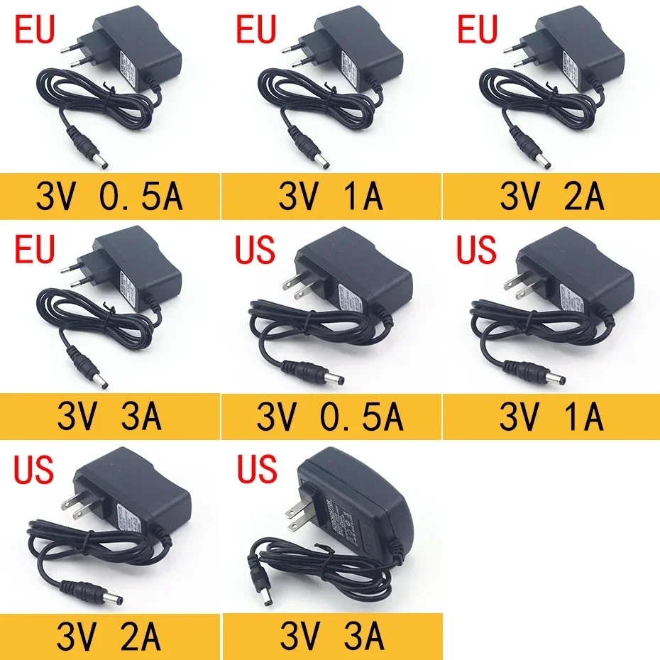 AC 110-240V DC 3V 5V 6V 9V 12V 15V 24V 0.5A 1A 2A 3A 5A 6A 8A Universal Power Adapter Supply Charger adapter Eu Us for LED light - Image 4