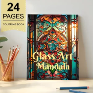 Vintage Mandala Coloring Book for Adults - 24 Pages of Simple Line Art Designs for Relaxation and Creativity